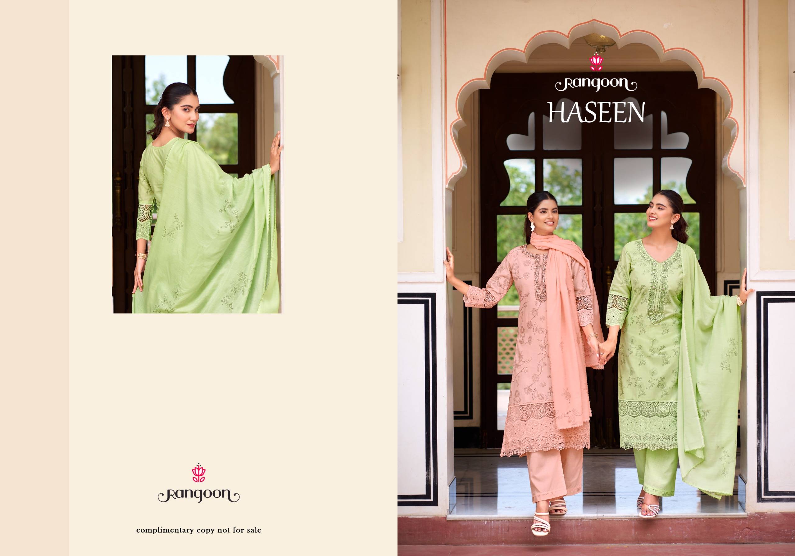 HASEEN By Rangoon 10811 TO 10814 series Beautiful Festive Suits Stylish Colorful Fancy Casual Wear Pure Cotton Stitched Dresses At Wholesale Price